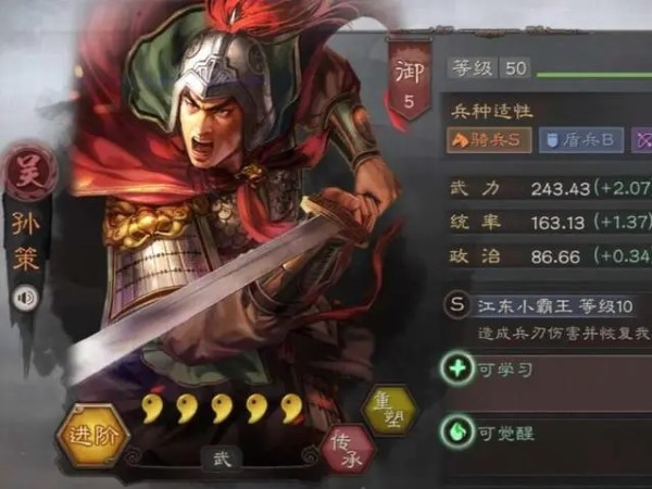 三國志戰略版孫策陣容分享