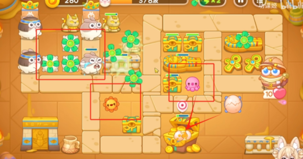 保衛蘿卜4法老歸來第二關怎么過