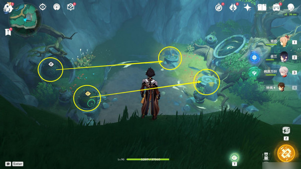 《原神》彩蝶翩然過谷中任務攻略彩蝶翩然過谷中五個蝴蝶位置在哪里5